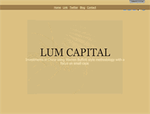 Tablet Screenshot of lumcapital.com
